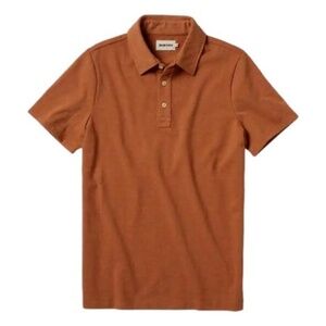 Taylor Stitch Heavy Bag Polo in Apricot - S